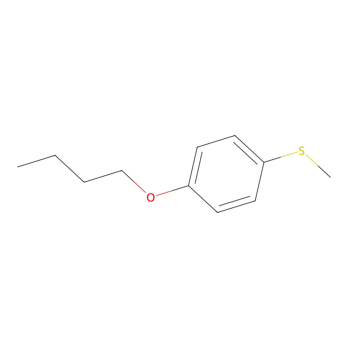 4-n-Butoxyphenyl methyl sulfide molecular structure, CAS 1443310-69-7