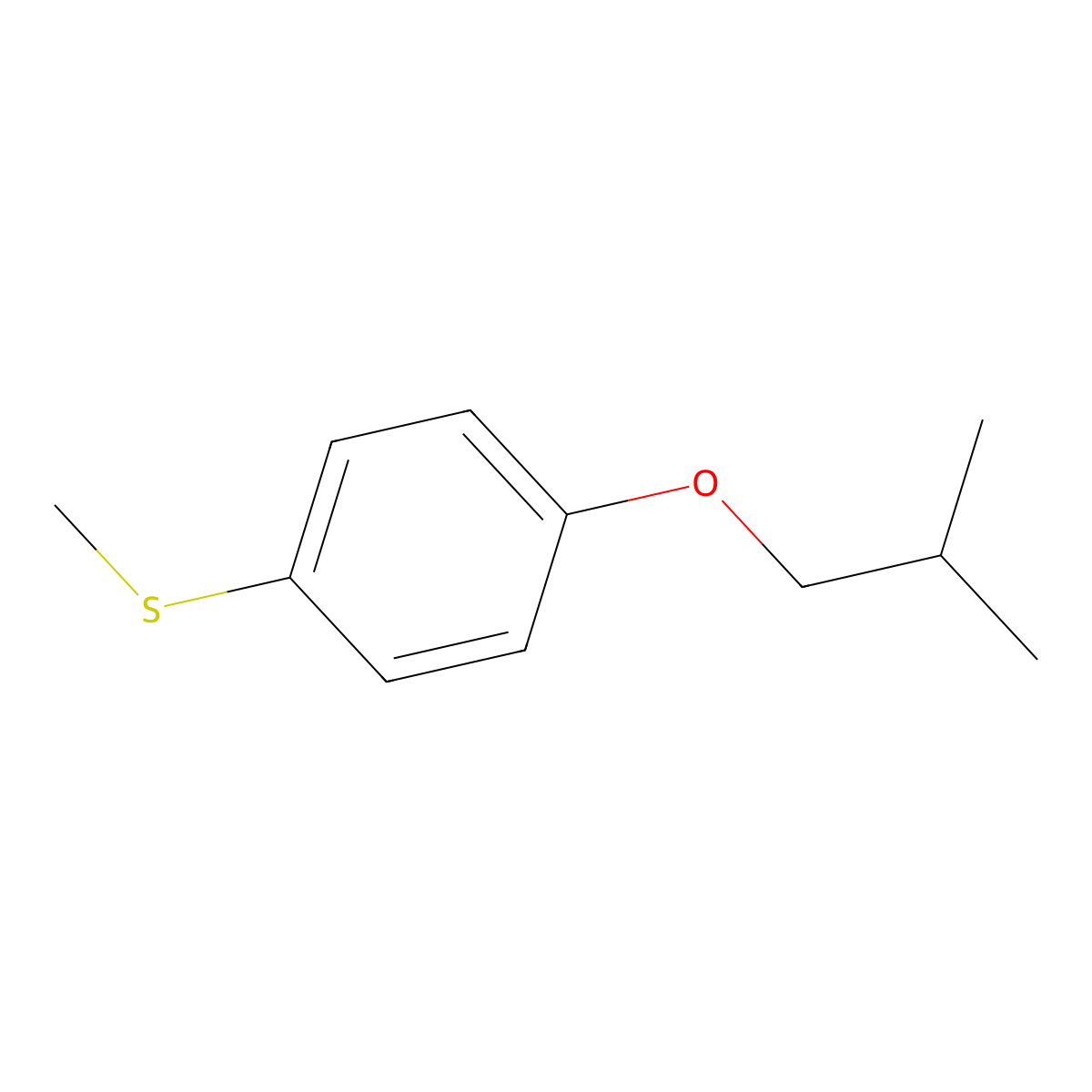 4-iso-Butoxyphenyl methyl sulfide molecular structure, CAS 1443310-79-9