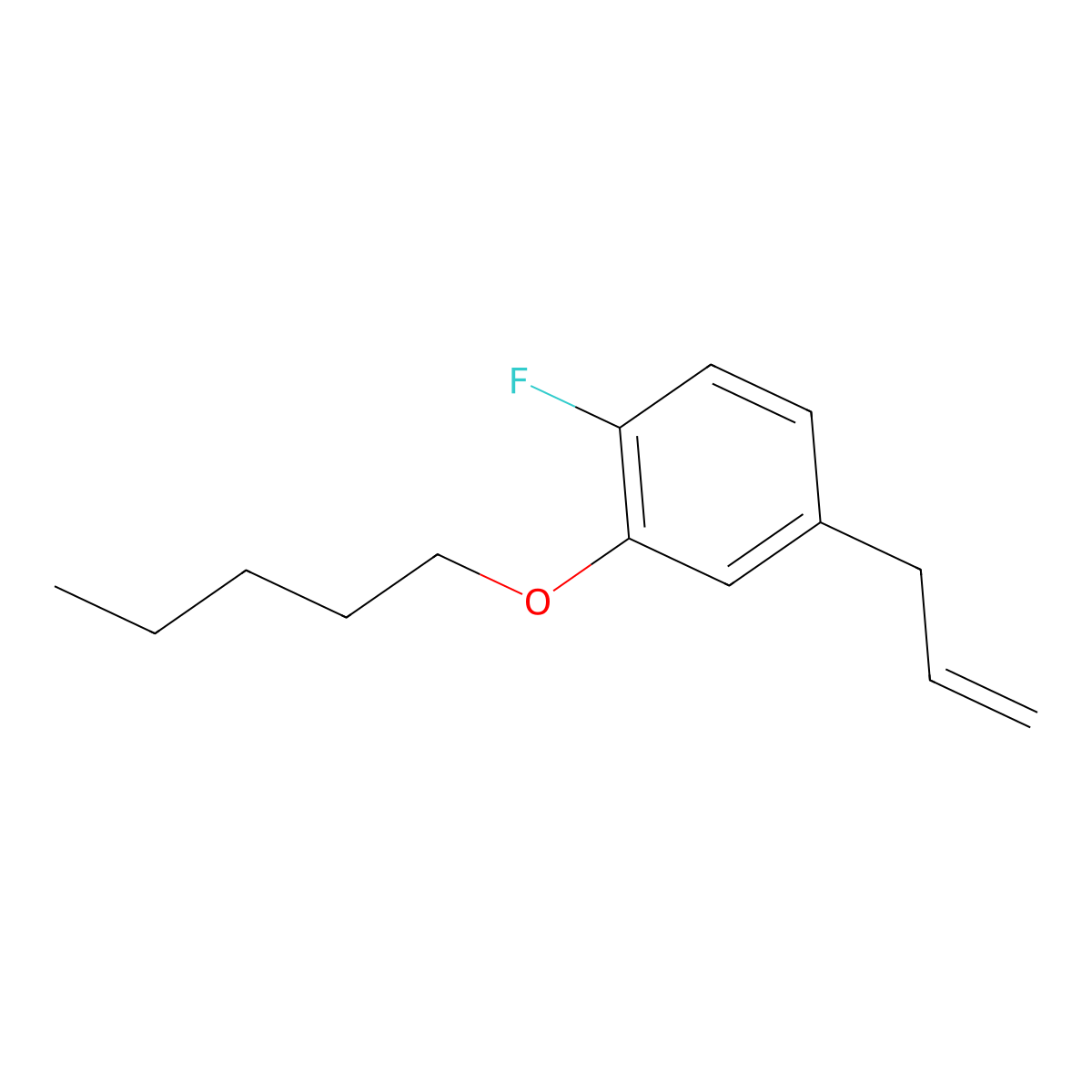 3-(4-Fluoro-3-n-pentoxyphenyl)-1-propene molecular structure, CAS 1443310-85-7