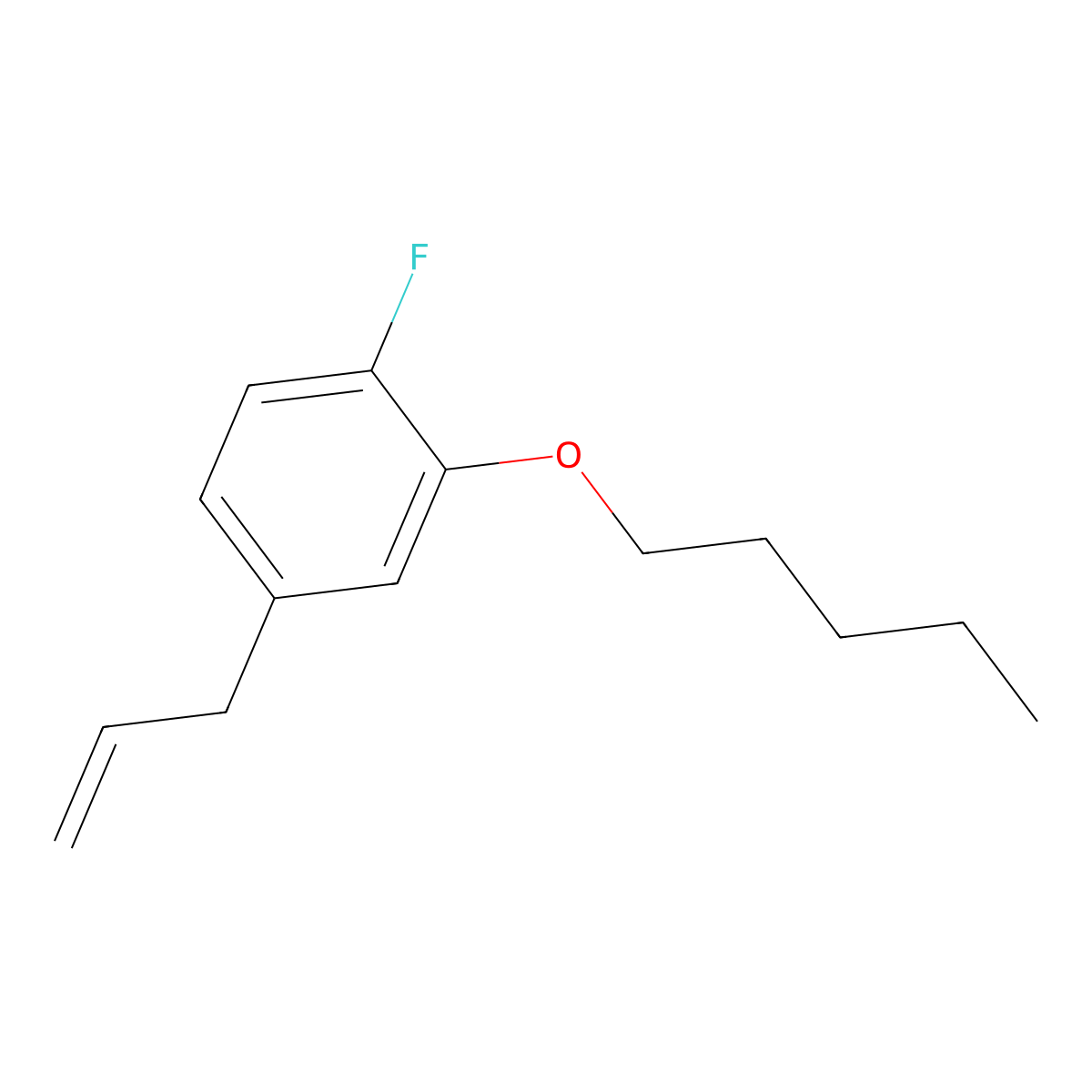 3-(4-Fluoro-3-n-pentoxyphenyl)-1-propene molecular structure, CAS 1443310-85-7