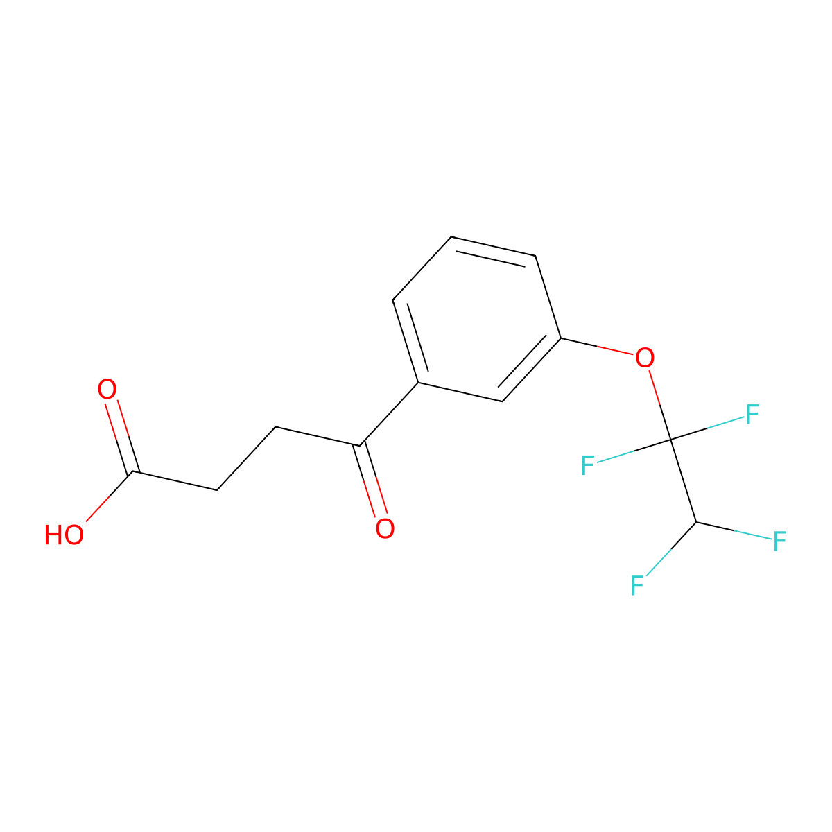 4-Oxo-4-[3-(1,1,2,2-tetrafluoroethoxy)phenyl]butyric acid molecular structure, CAS 1443311-18-9