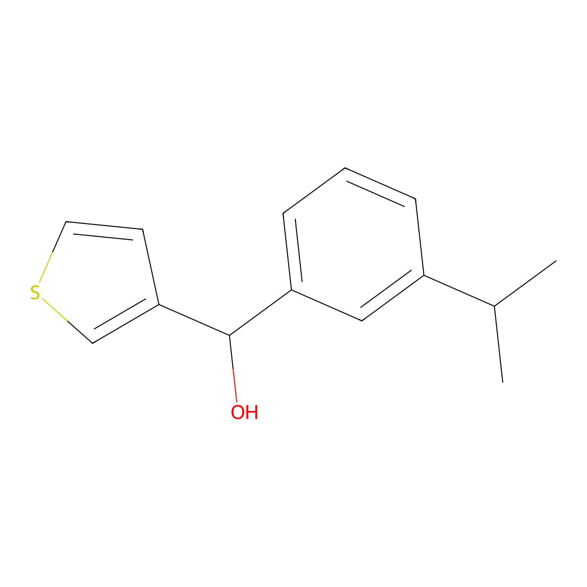 3-iso-Propylphenyl-(3-thienyl)methanol molecular structure, CAS 1443311-57-6