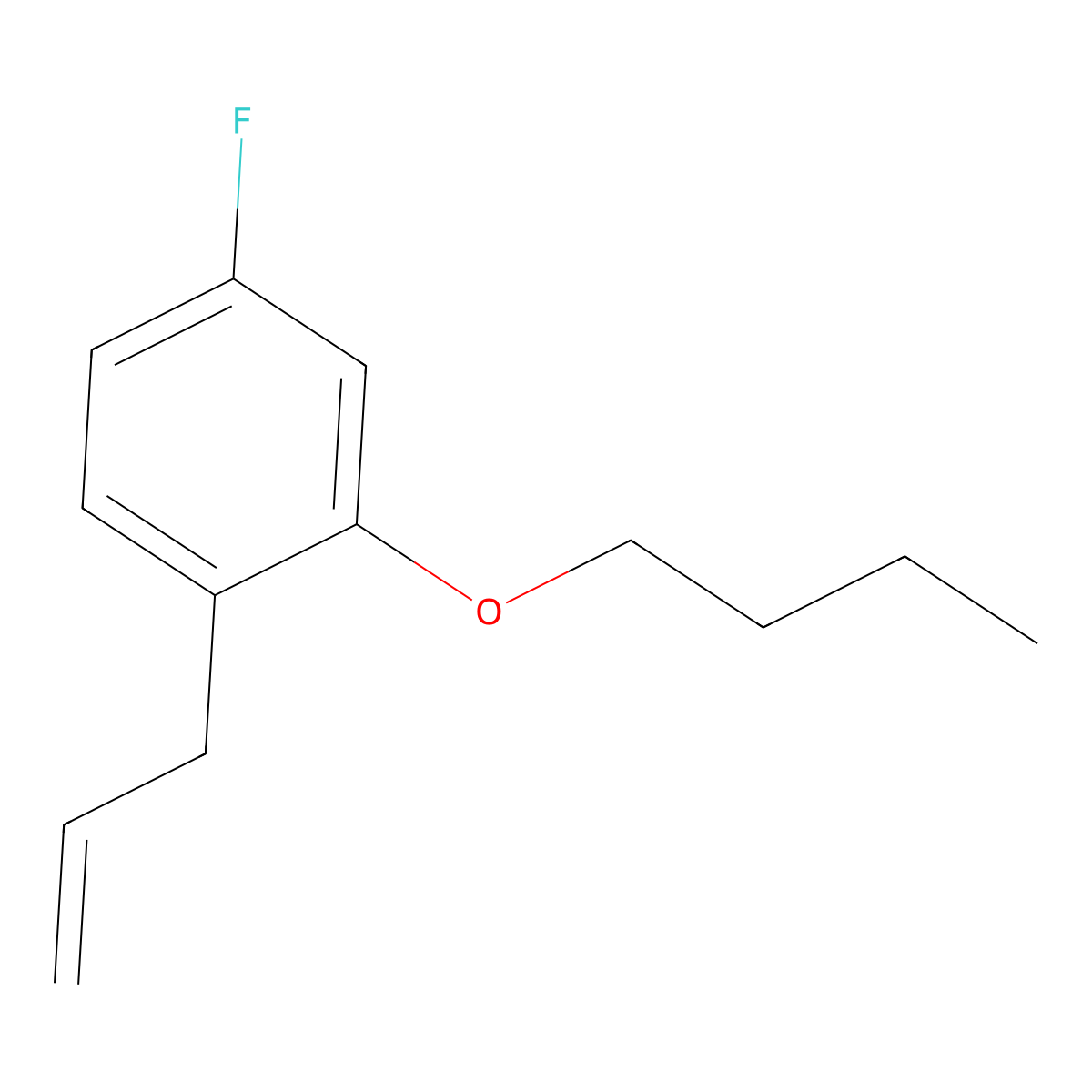 1-Allyl-2-butoxy-4-fluorobenzene molecular structure, CAS 1443311-70-3