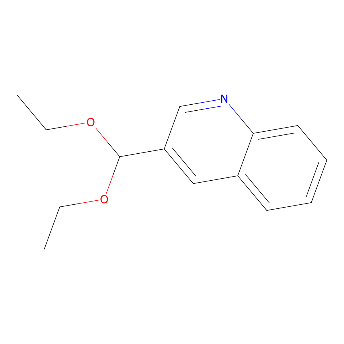 3-(Diethoxymethyl)quinoline molecular structure, CAS 1443311-71-4