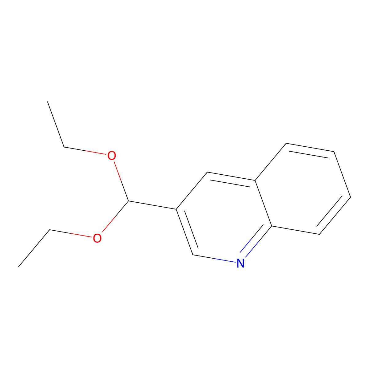 3-(Diethoxymethyl)quinoline molecular structure, CAS 1443311-71-4