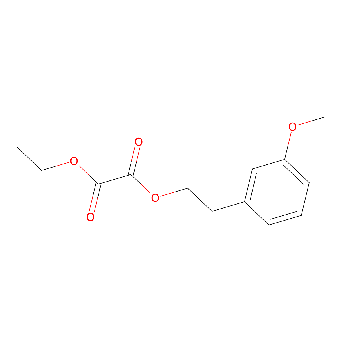O2-Ethyl O1-[2-(3-methoxyphenyl)ethyl] oxalate molecular structure, CAS 1443312-48-8
