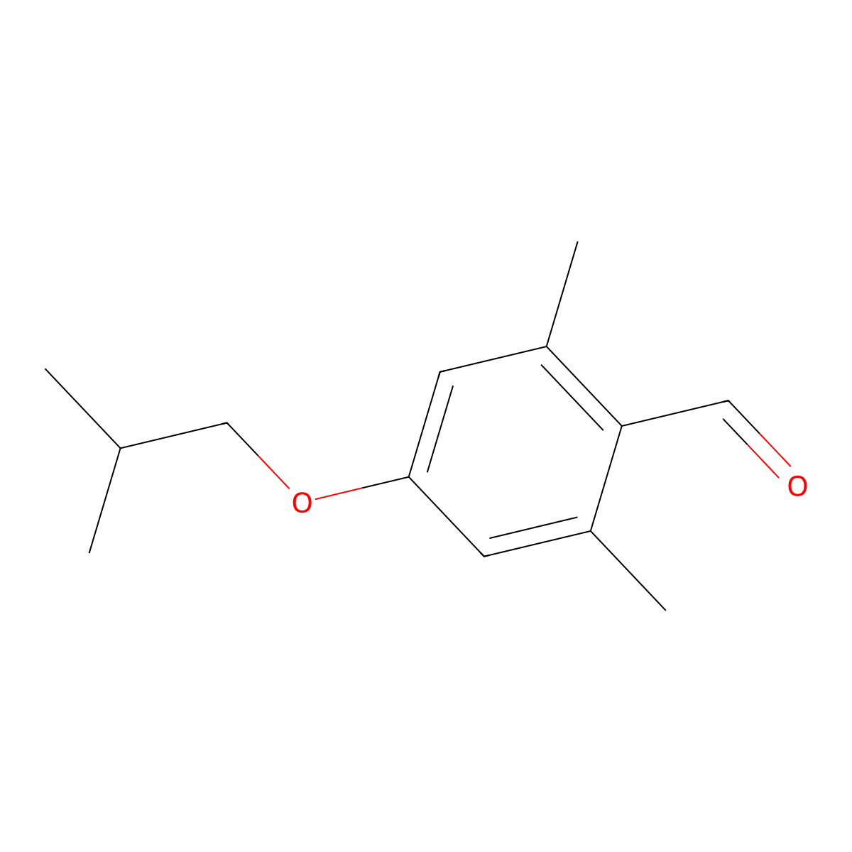 4-iso-Butoxy-2,6-dimethylbenzaldehyde molecular structure, CAS 1443312-84-2
