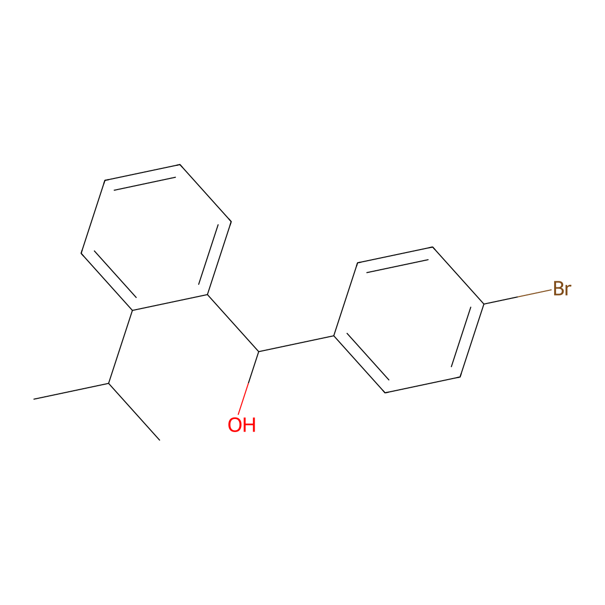 4-Bromo-2'-iso-propylbenzhydrol molecular structure, CAS 1443313-07-2