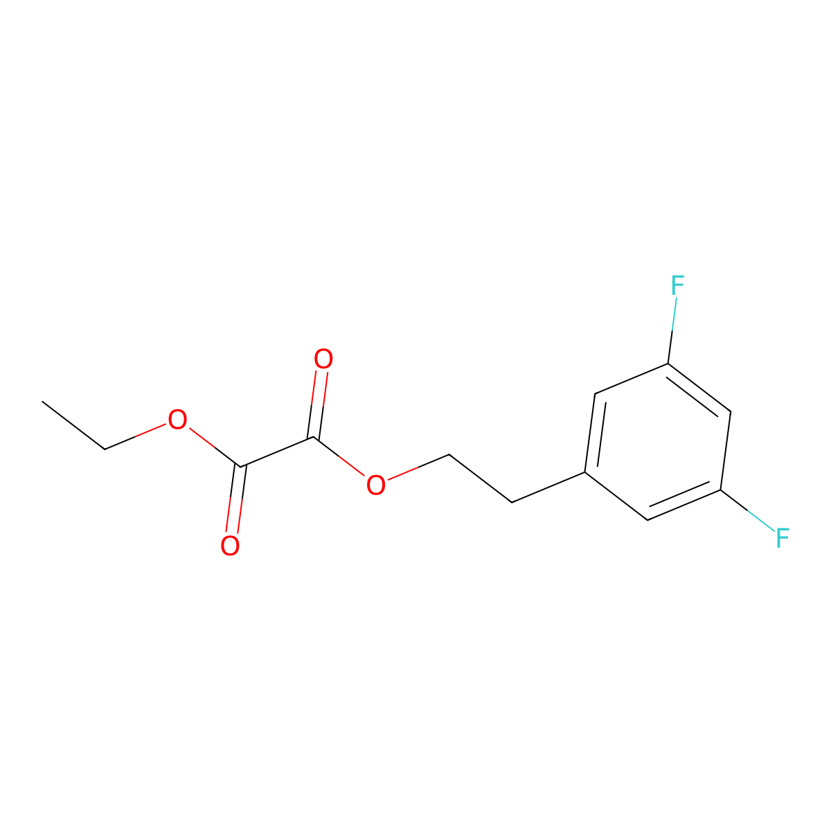 O1-[2-(3,5-Difluorophenyl)ethyl] O2-ethyl oxalate molecular structure, CAS 1443313-17-4