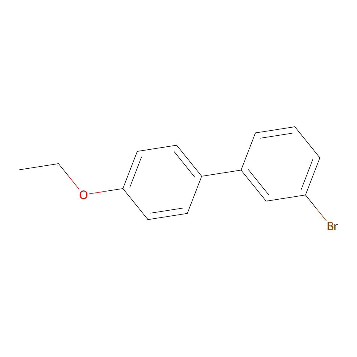 3-Bromo-4'-ethoxybiphenyl molecular structure, CAS 1443313-43-6