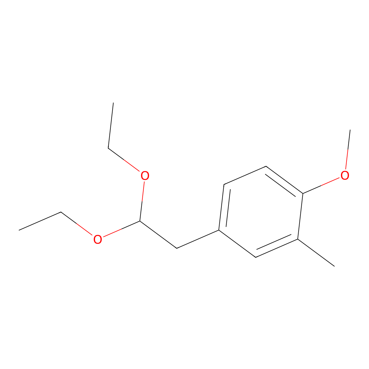 4-(2,2-Diethoxyethyl)-1-methoxy-2-methylbenzene molecular structure, CAS 1443313-60-7