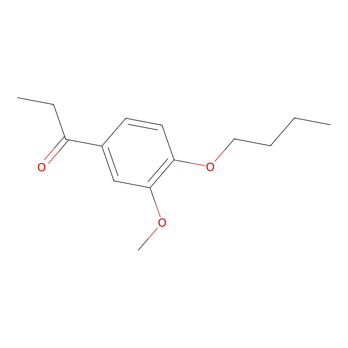 4'-n-Butoxy-3'-methoxypropiophenone molecular structure, CAS 1443313-86-7