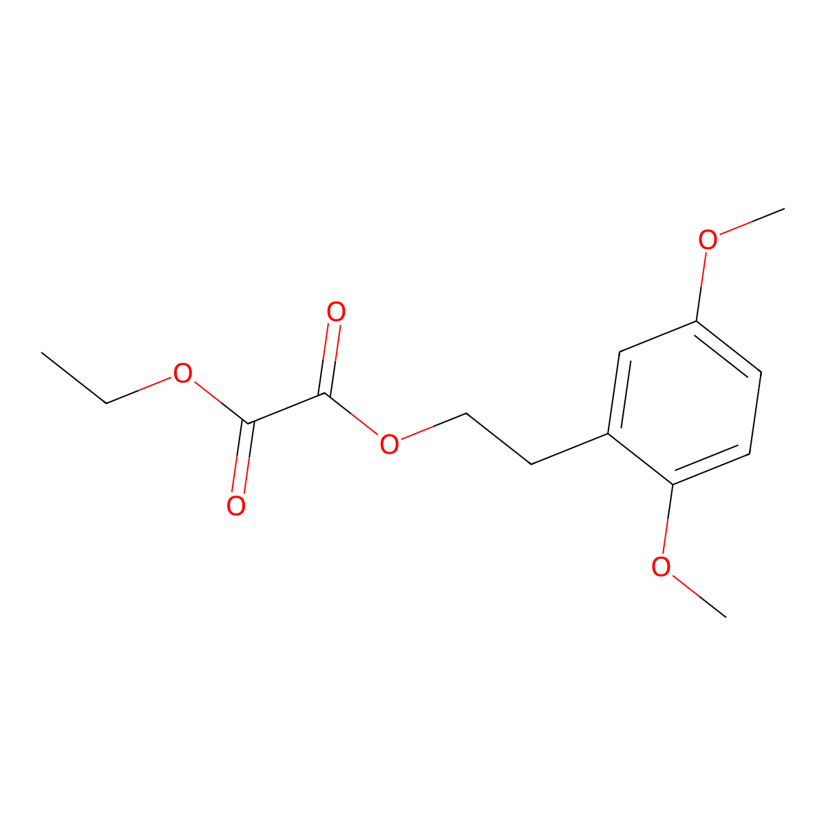 O1-[2-(2,5-Dimethoxyphenyl)ethyl] O2-ethyl oxalate molecular structure, CAS 1443314-39-3