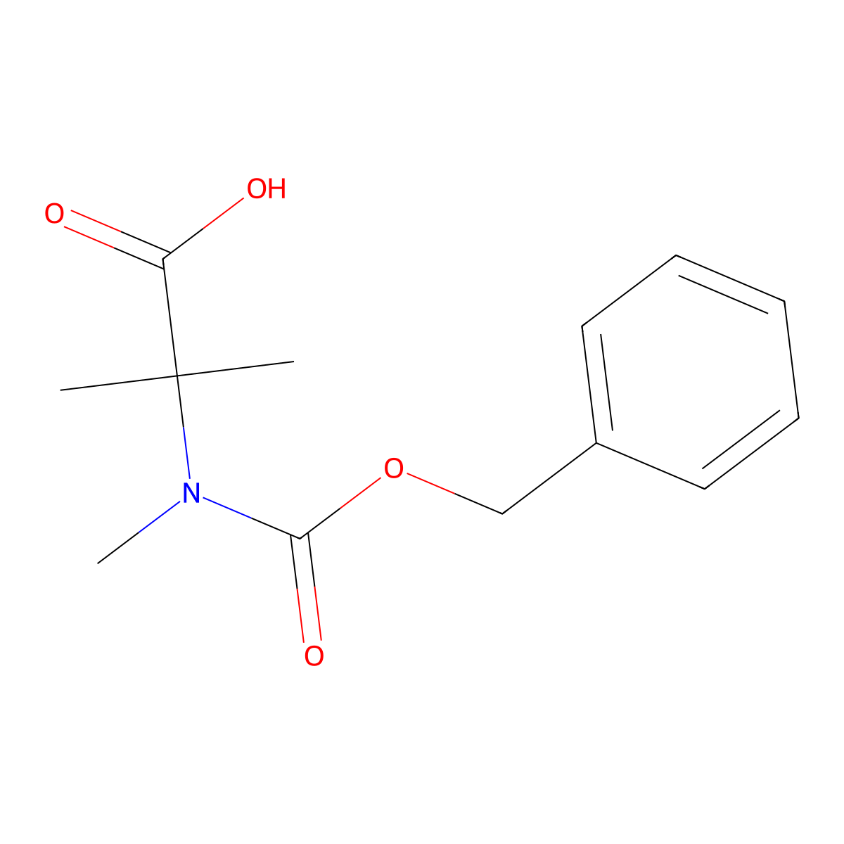 Z-N-Me-Aib-OH molecular structure, CAS 144332-60-5
