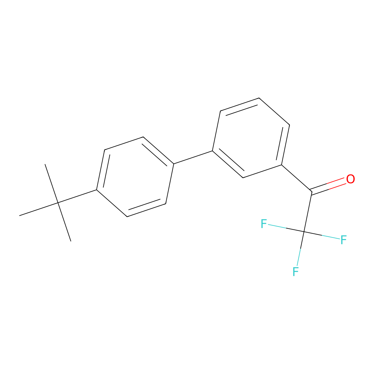 3'-(4-tert-Butylphenyl)-2,2,2-trifluoroacetophenone molecular structure, CAS 1443320-95-3