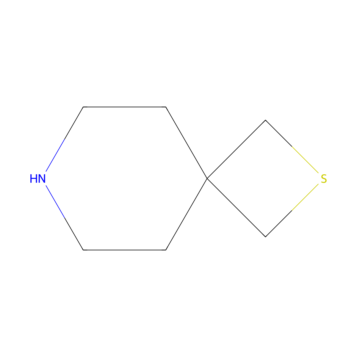 2-Thia-7-azaspiro[3.5]nonane molecular structure, CAS 1443321-98-9