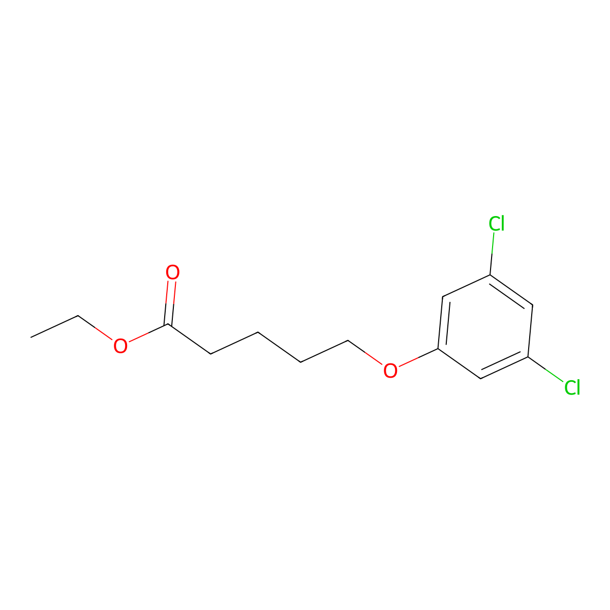 Ethyl 5-(3,5-dichloro-phenoxy)pentanoate molecular structure, CAS 1443323-17-8
