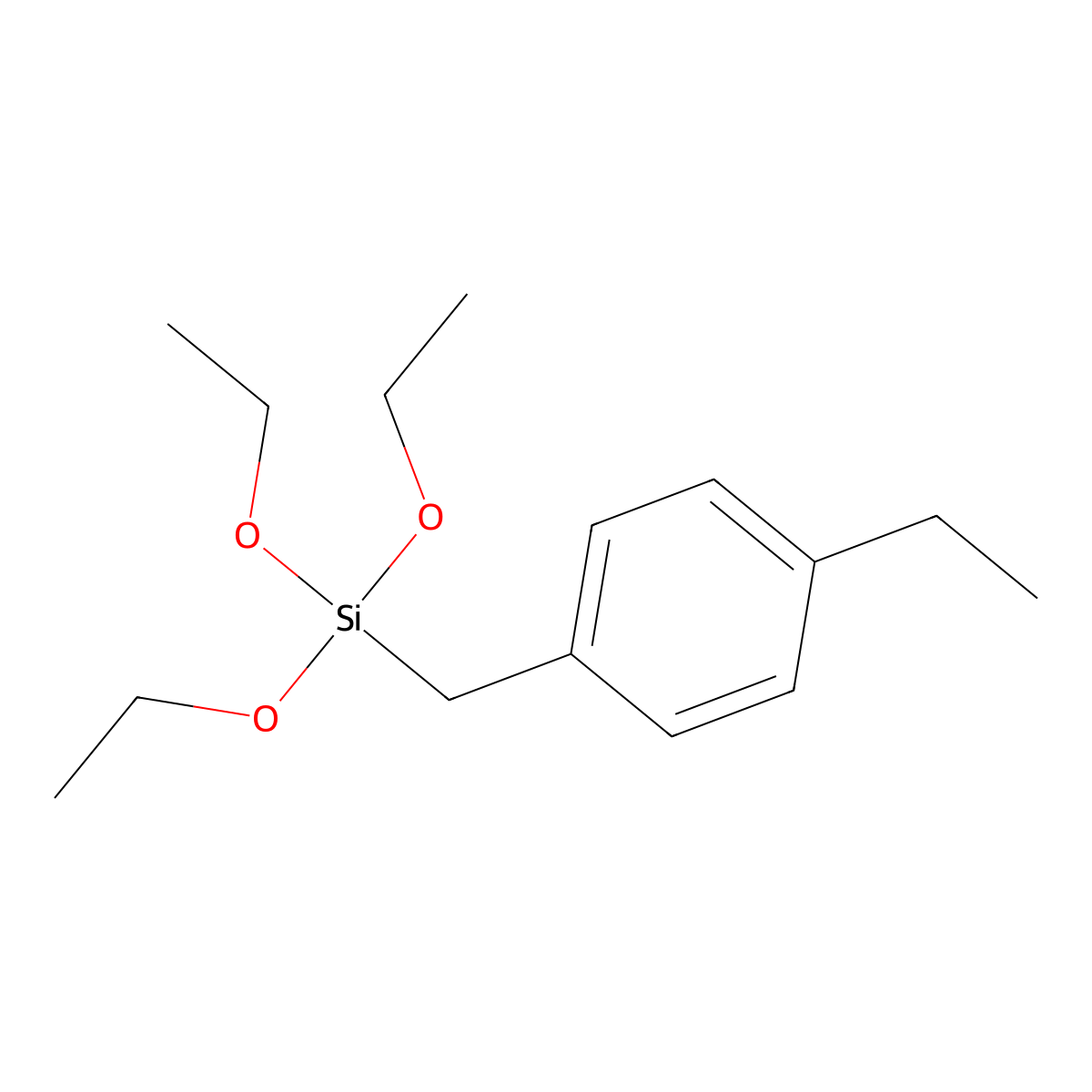 Triethoxy[(4-ethylphenyl)methyl]silane molecular structure, CAS 1443323-41-8