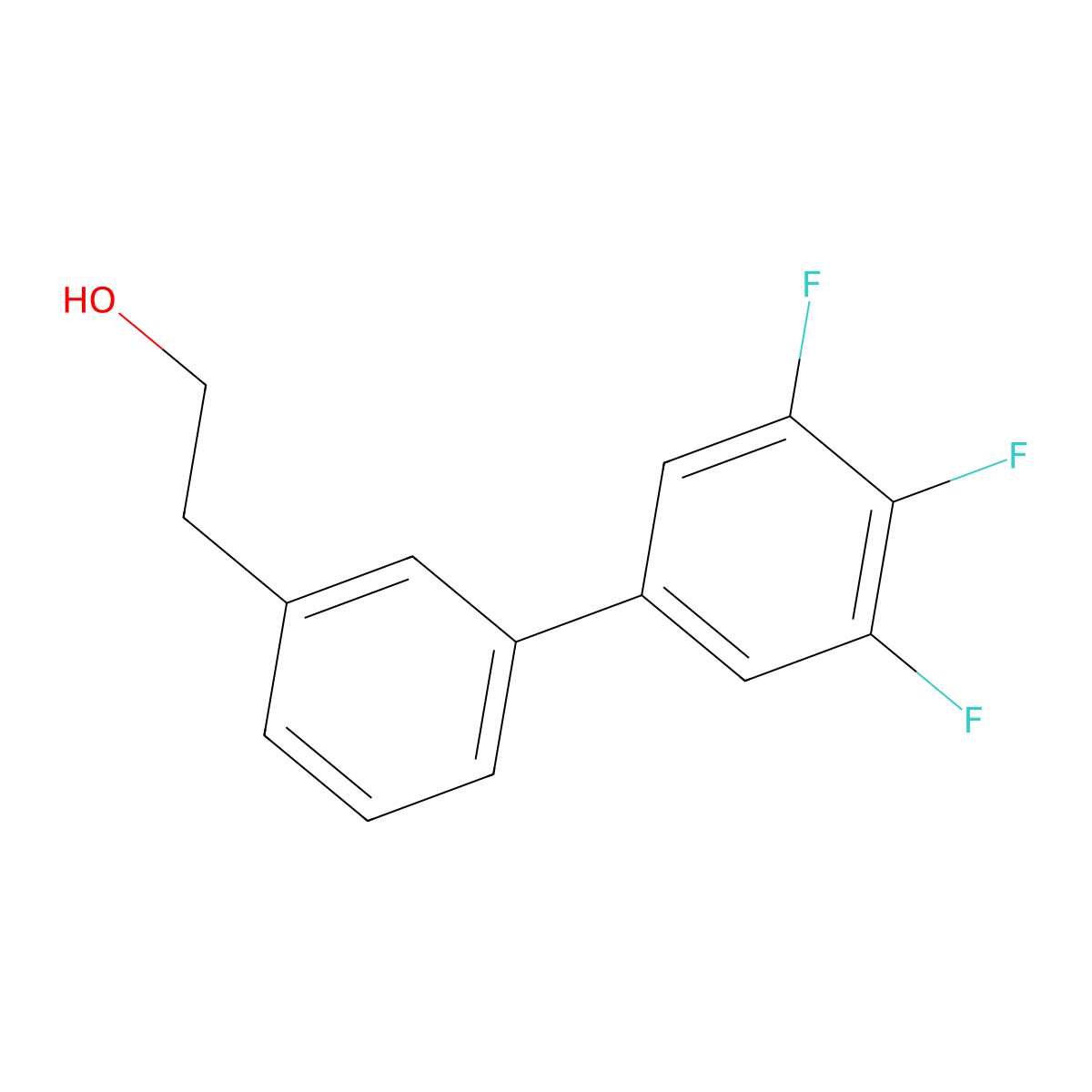 3-(3,4,5-Trifluorophenyl)phenethyl alcohol molecular structure, CAS 1443323-50-9