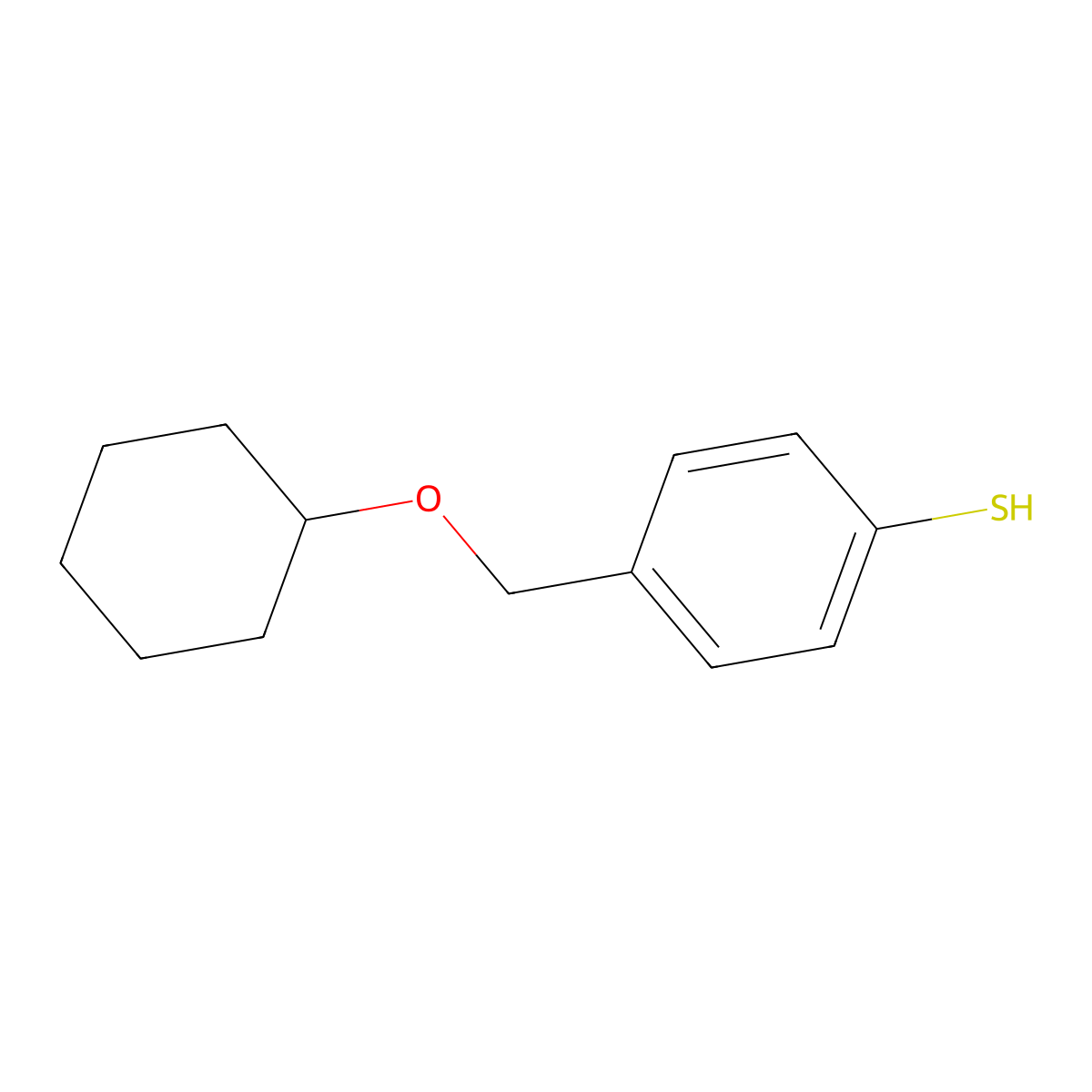 4-[(Cyclohexyloxy)methyl]thiophenol molecular structure, CAS 1443323-51-0