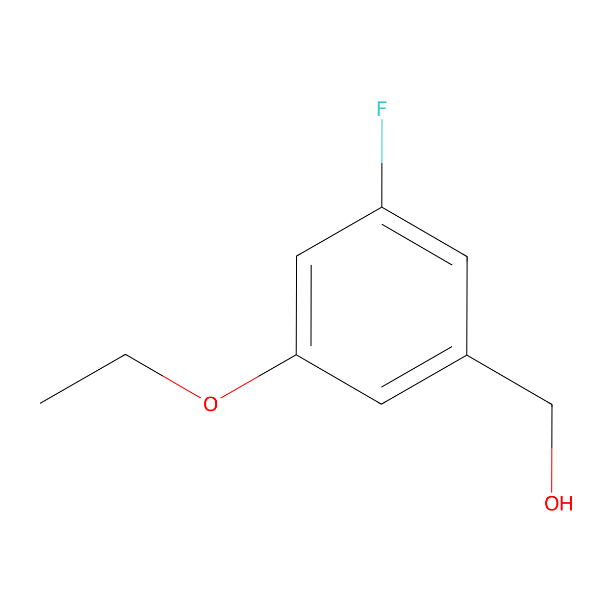 3-Ethoxy-5-fluorobenzyl alcohol molecular structure, CAS 1443324-36-4