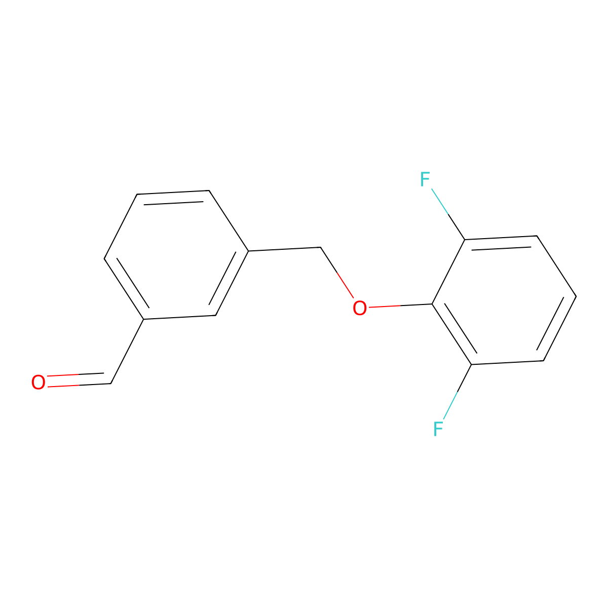 3-((2,6-Difluorophenoxy)methyl)benzaldehyde molecular structure, CAS 1443324-97-7