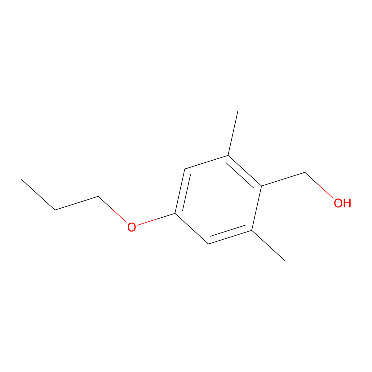 2,6-Dimethyl-4-n-propoxybenzyl alcohol molecular structure, CAS 1443324-99-9