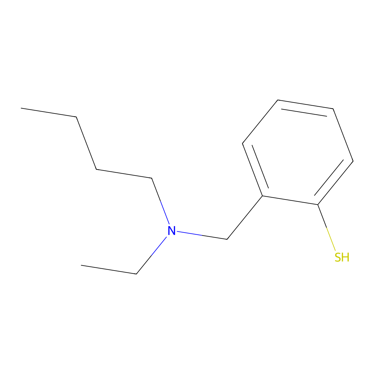 2-[(N-Ethyl-n-butylamino)methyl]thiophenol molecular structure, CAS 1443325-04-9