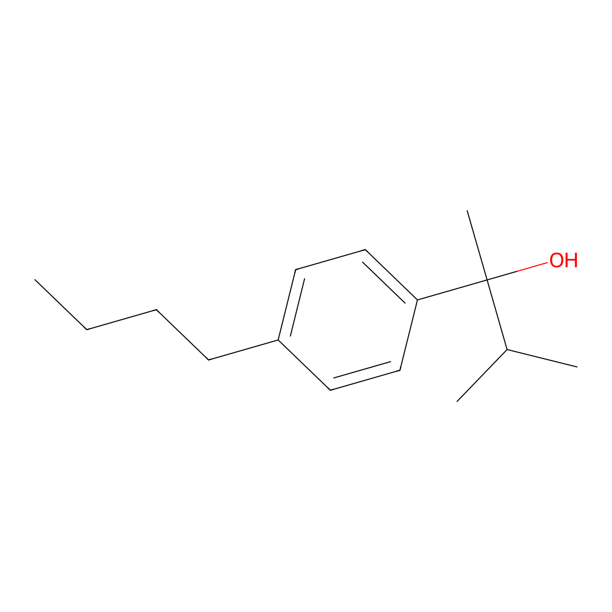 2-(4-n-Butylphenyl)-3-methyl-butan-2-ol molecular structure, CAS 1443325-15-2