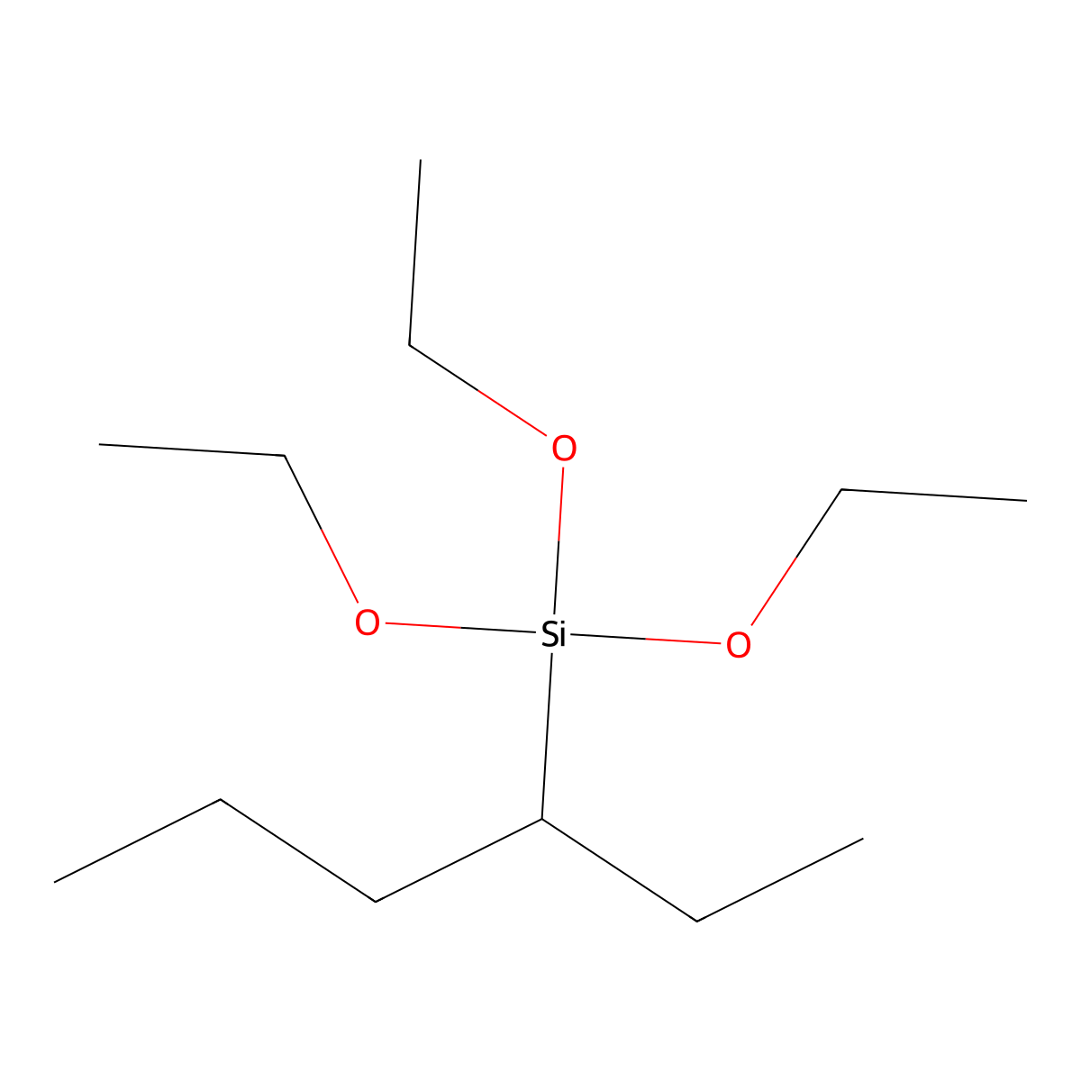 Triethoxy(hexan-3-yl)silane molecular structure, CAS 1443325-68-5