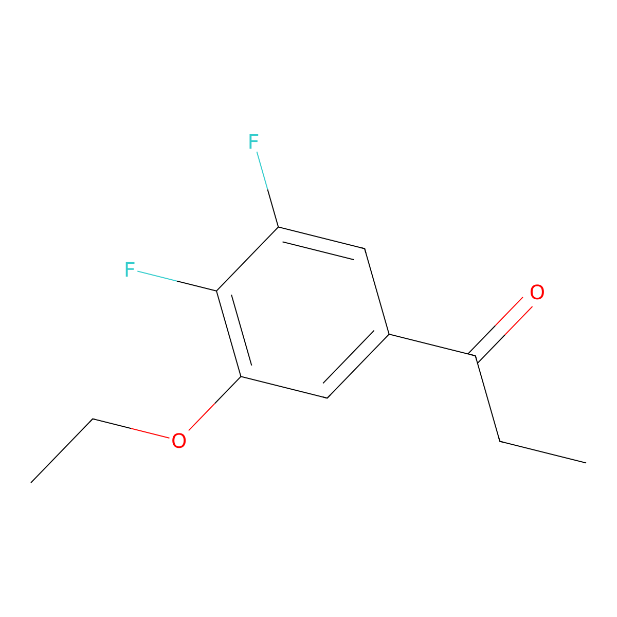 1-(3-Ethoxy-4,5-difluorophenyl)propan-1-one molecular structure, CAS 1443325-80-1