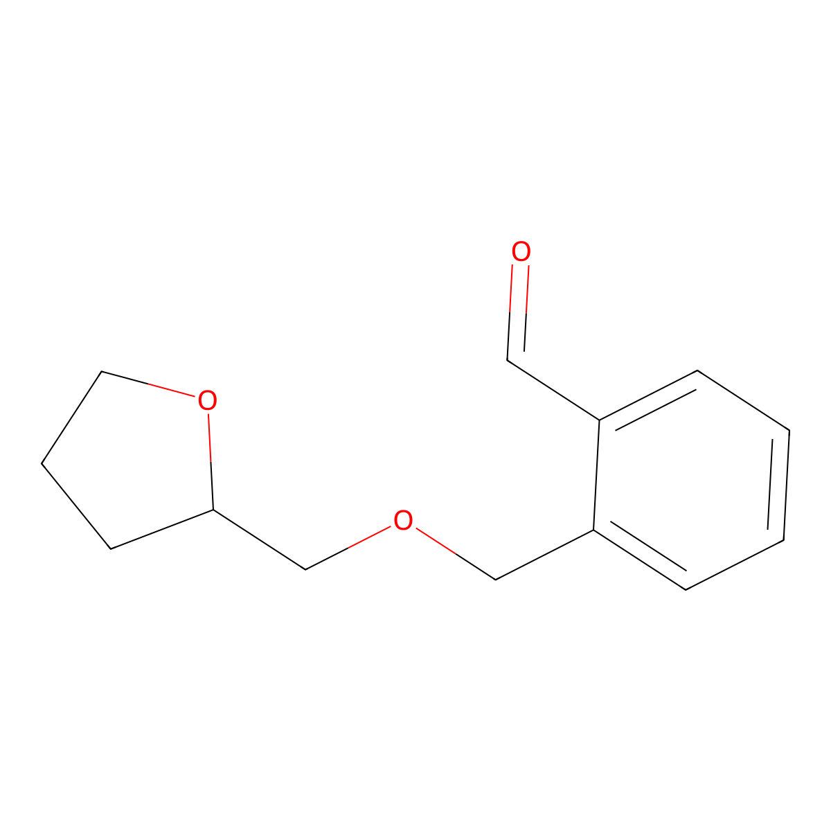 2-[(Tetrahydrofurfuryloxy)methyl]benzaldehyde molecular structure, CAS 1443325-95-8