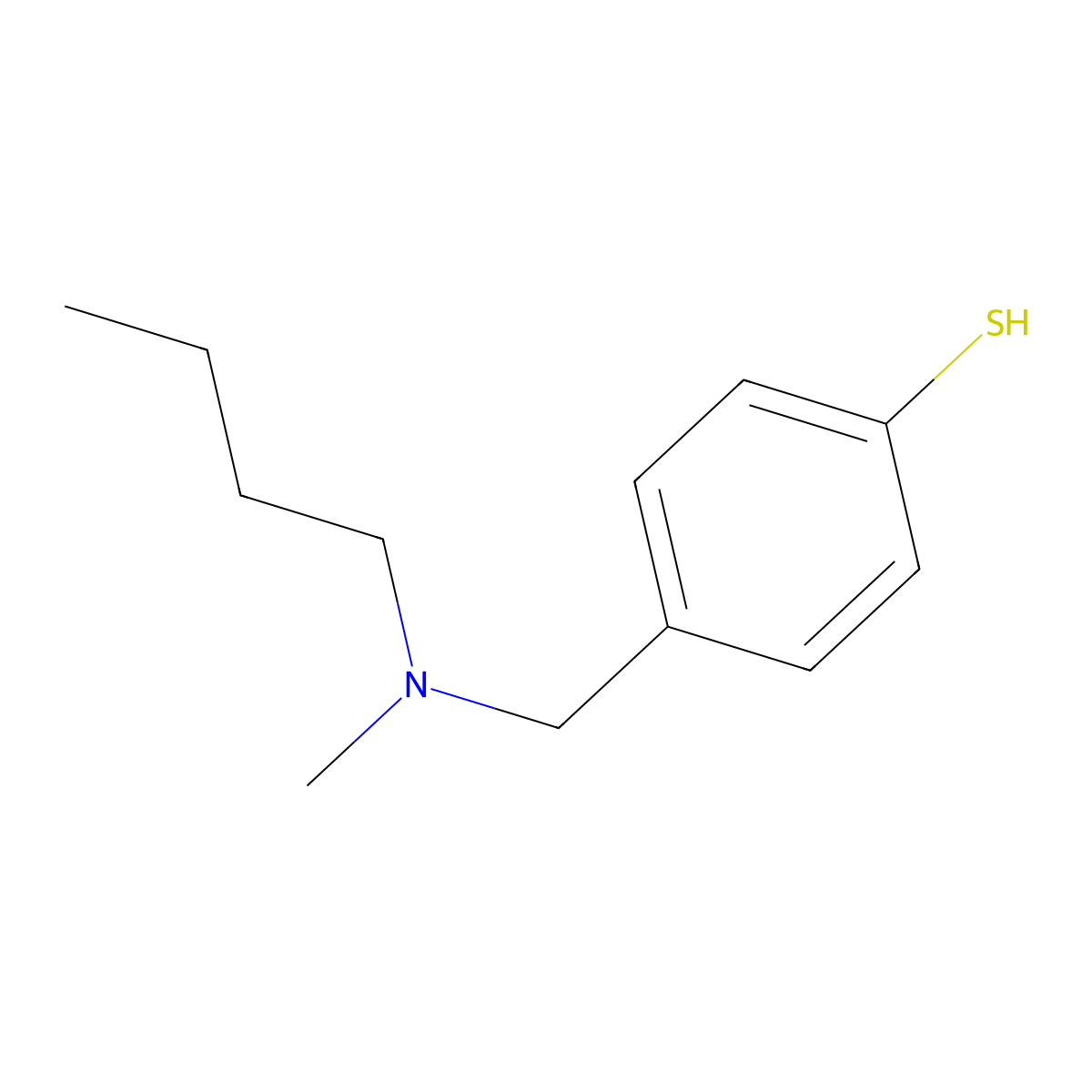 4-[(N-n-Butylmethylamino)methyl]thiophenol molecular structure, CAS 1443326-08-6