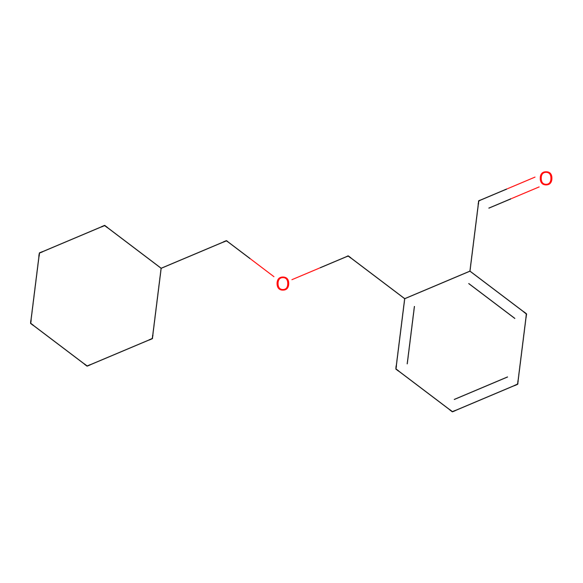 2-[(Cyclohexanemethoxy)methyl]benzaldehyde molecular structure, CAS 1443326-09-7