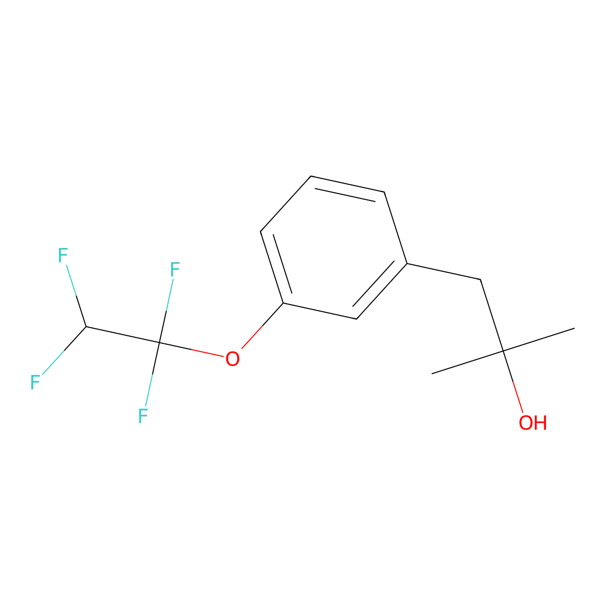 1-[3-(1,1,2,2-Tetrafluoroethoxy)phenyl]-2-methyl-2-propanol molecular structure, CAS 1443326-56-4