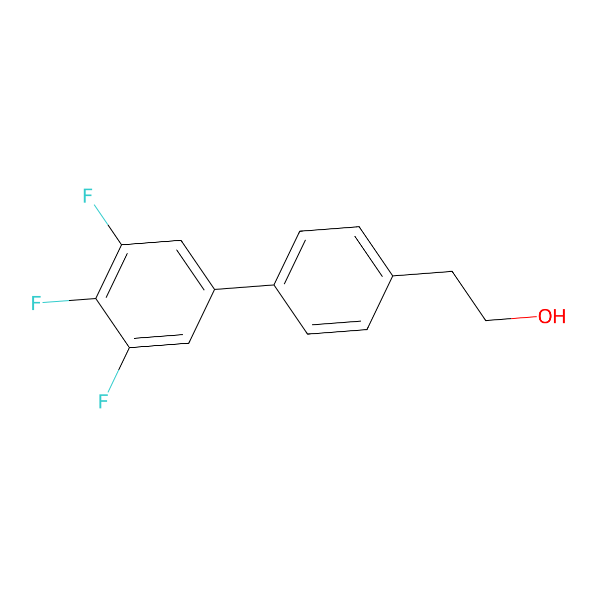 4-(3,4,5-Trifluorophenyl)phenethyl alcohol molecular structure, CAS 1443326-62-2