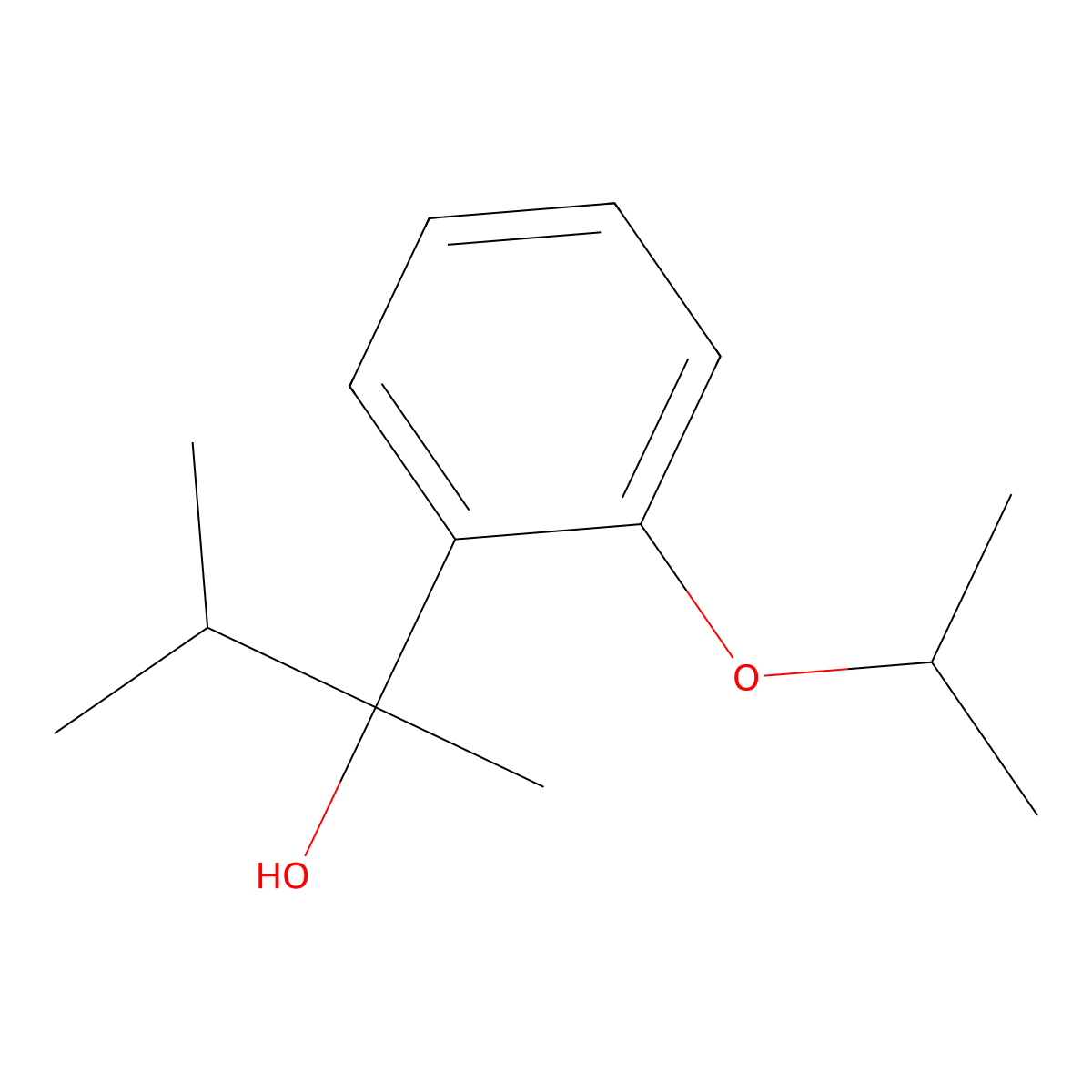 2-(2-iso-Propoxyphenyl)-3-methyl-butan-2-ol molecular structure, CAS 1443327-09-0