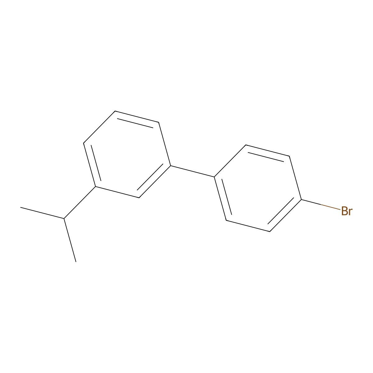 4-Bromo-3'-iso-propylbiphenyl molecular structure, CAS 1443327-12-5
