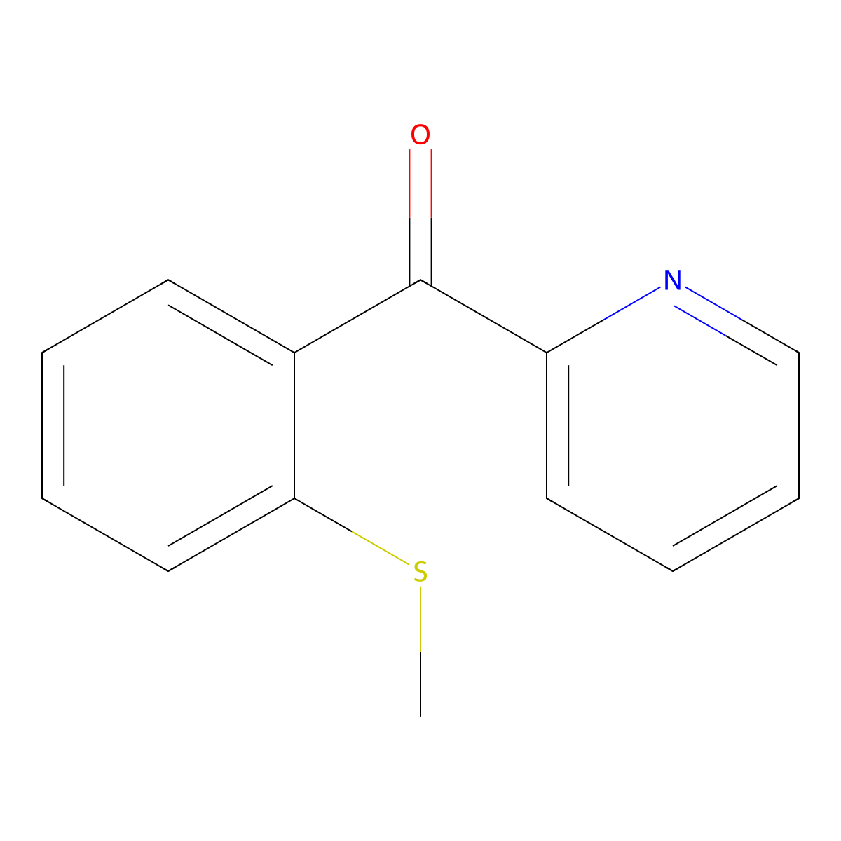 2-((2-Methylthio)benzoyl)pyridine molecular structure, CAS 1443327-20-5