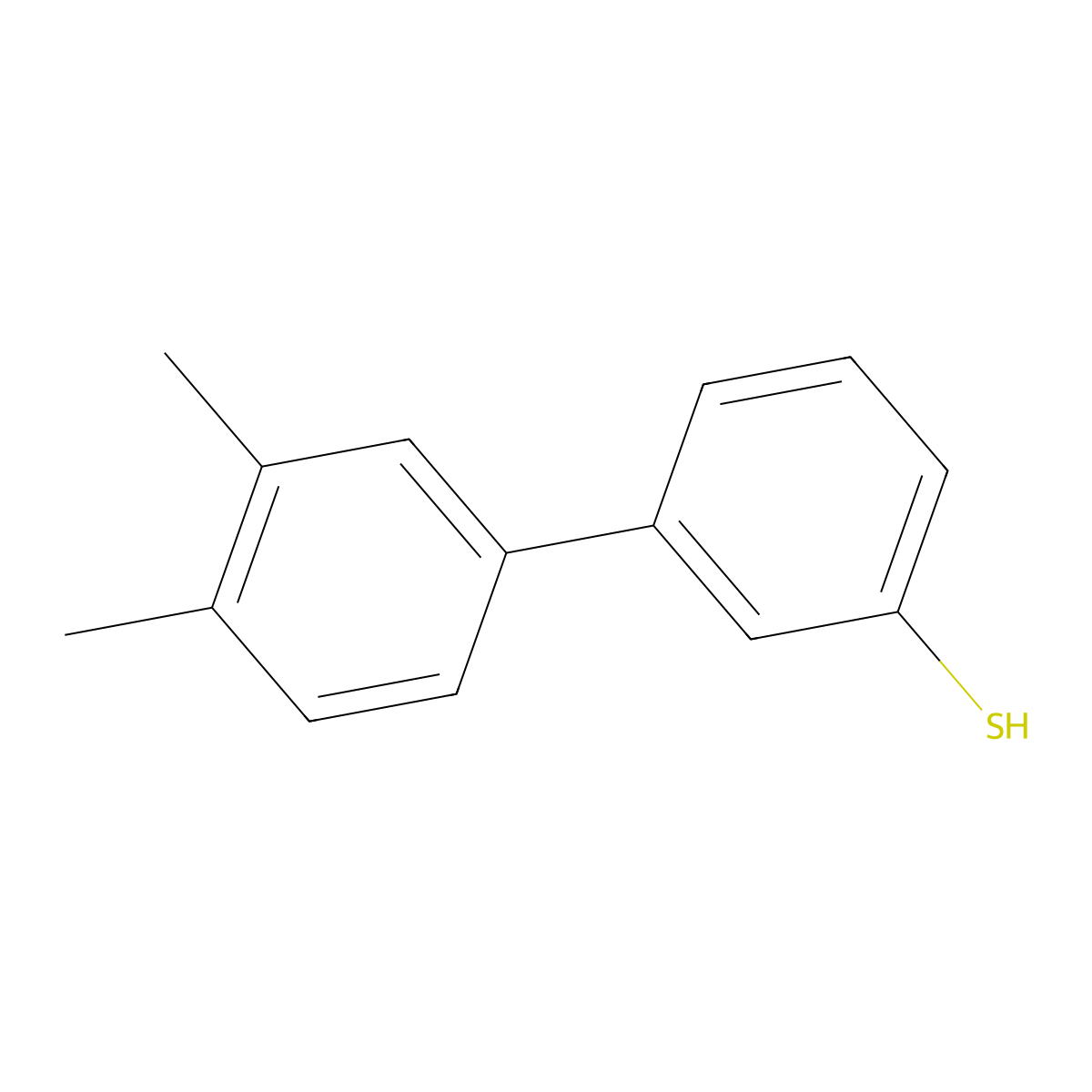 3-(3,4-Dimethylphenyl)thiophenol molecular structure, CAS 1443327-26-1