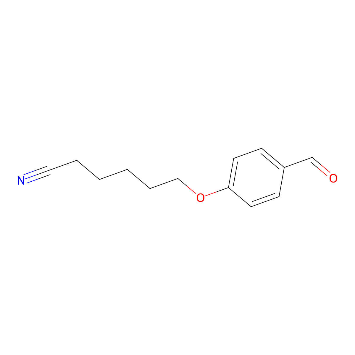 6-(4-Formylphenoxy)hexanenitrile molecular structure, CAS 1443327-29-4