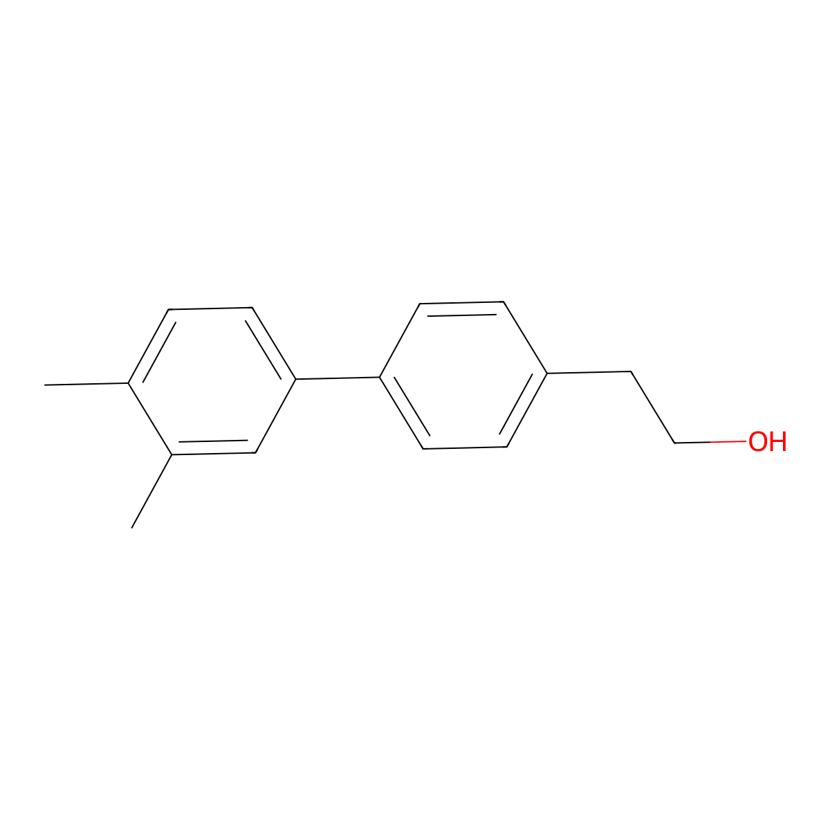 4-(3,4-Dimethylphenyl)phenethyl alcohol molecular structure, CAS 1443327-34-1