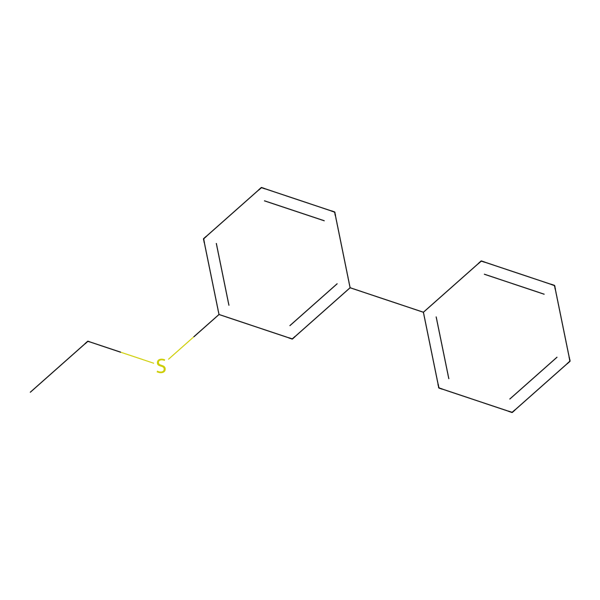 3-(Ethylthio)biphenyl molecular structure, CAS 1443327-45-4
