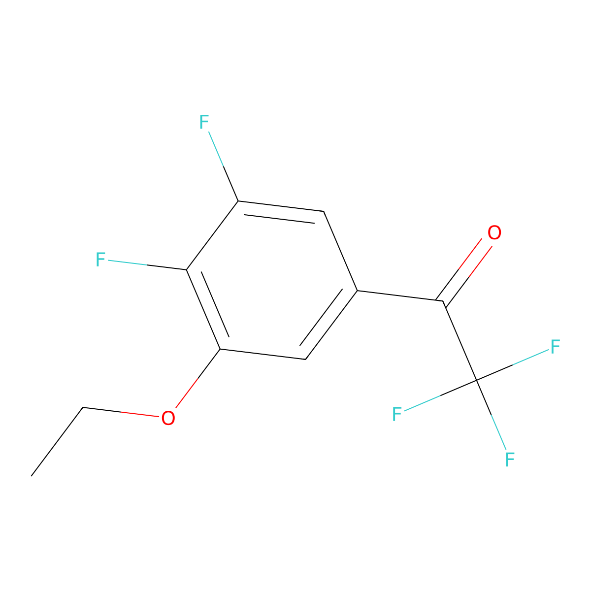 3'-Ethoxy-2,2,2,4',5'-pentafluoroacetophenone molecular structure, CAS 1443327-55-6