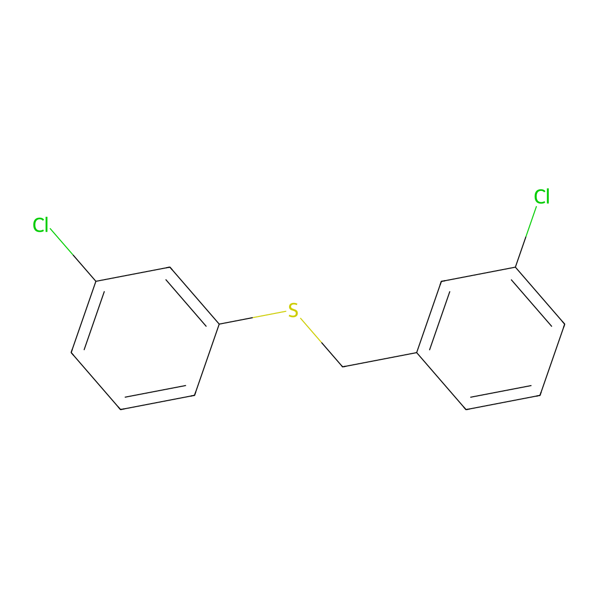 1-Chloro-3-[(3-chlorophenyl)sulfanylmethyl]benzene molecular structure, CAS 1443327-71-6