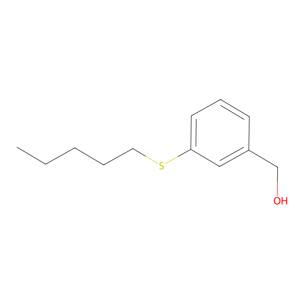 (3-(Pentylthio)phenyl)methanol molecular structure, CAS 1443327-74-9