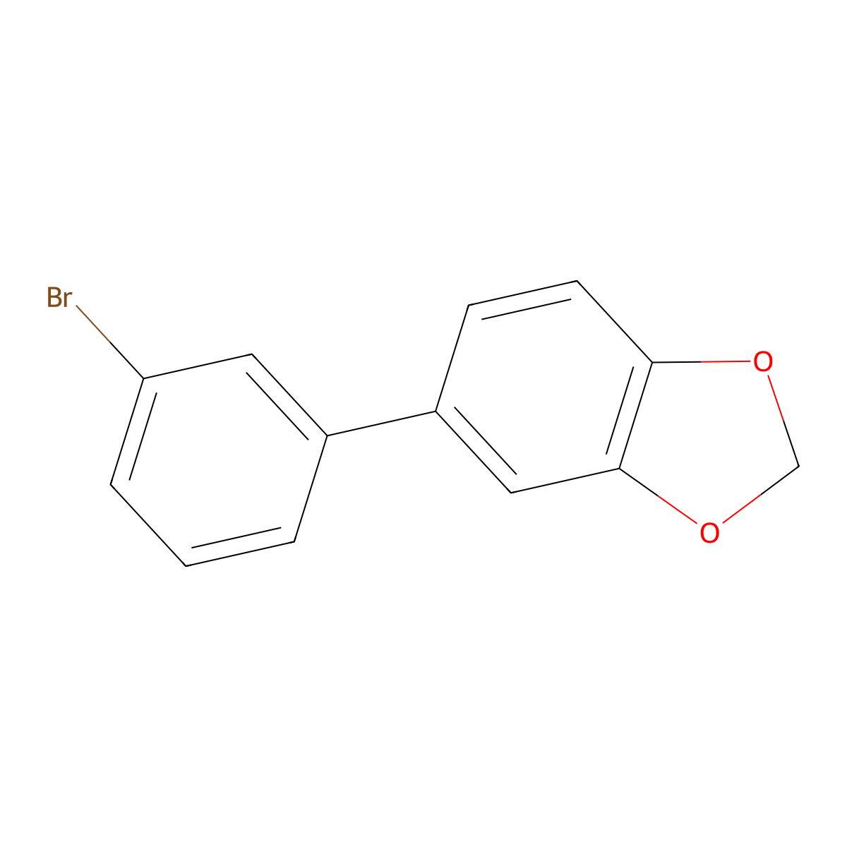 5-(3-Bromophenyl)benzo[d][1,3]dioxole molecular structure, CAS 1443327-79-4