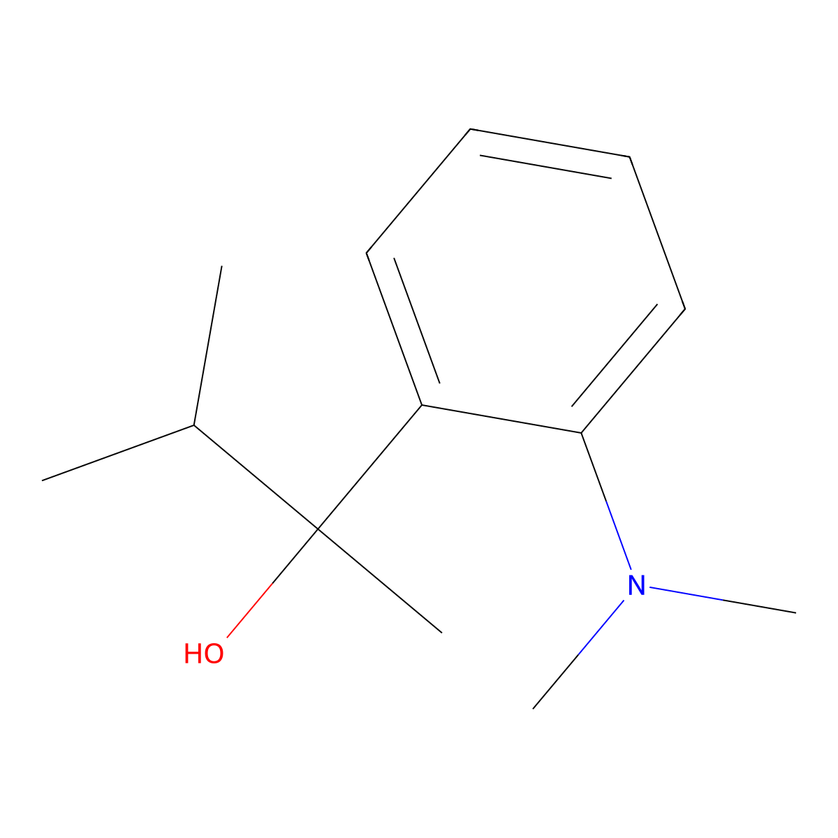 2-(2-(Dimethylamino)phenyl)-3-methylbutan-2-ol molecular structure, CAS 1443327-84-1