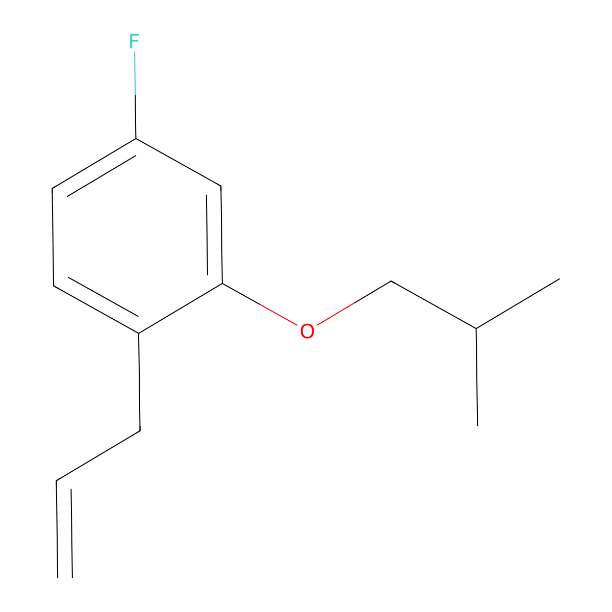 1-Allyl-4-fluoro-2-isobutoxybenzene molecular structure, CAS 1443327-88-5