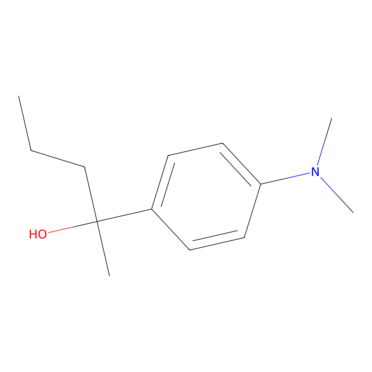 2-[4-(Dimethylamino)phenyl]-2-pentanol molecular structure, CAS 1443327-95-4